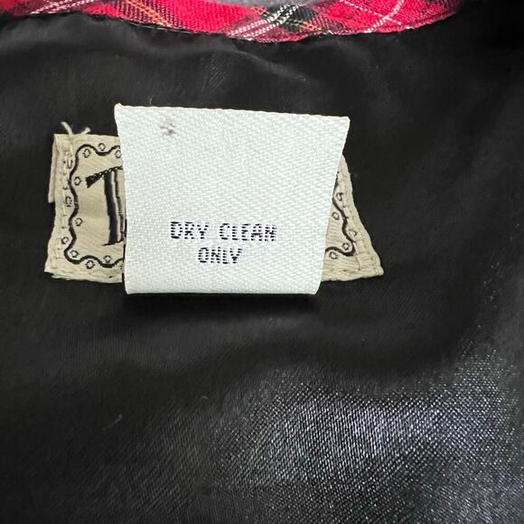 Tantrums Vintage Mistletoe Embroidered Christmas Plaid Red Green Woman’s Small - Picture 9 of 9